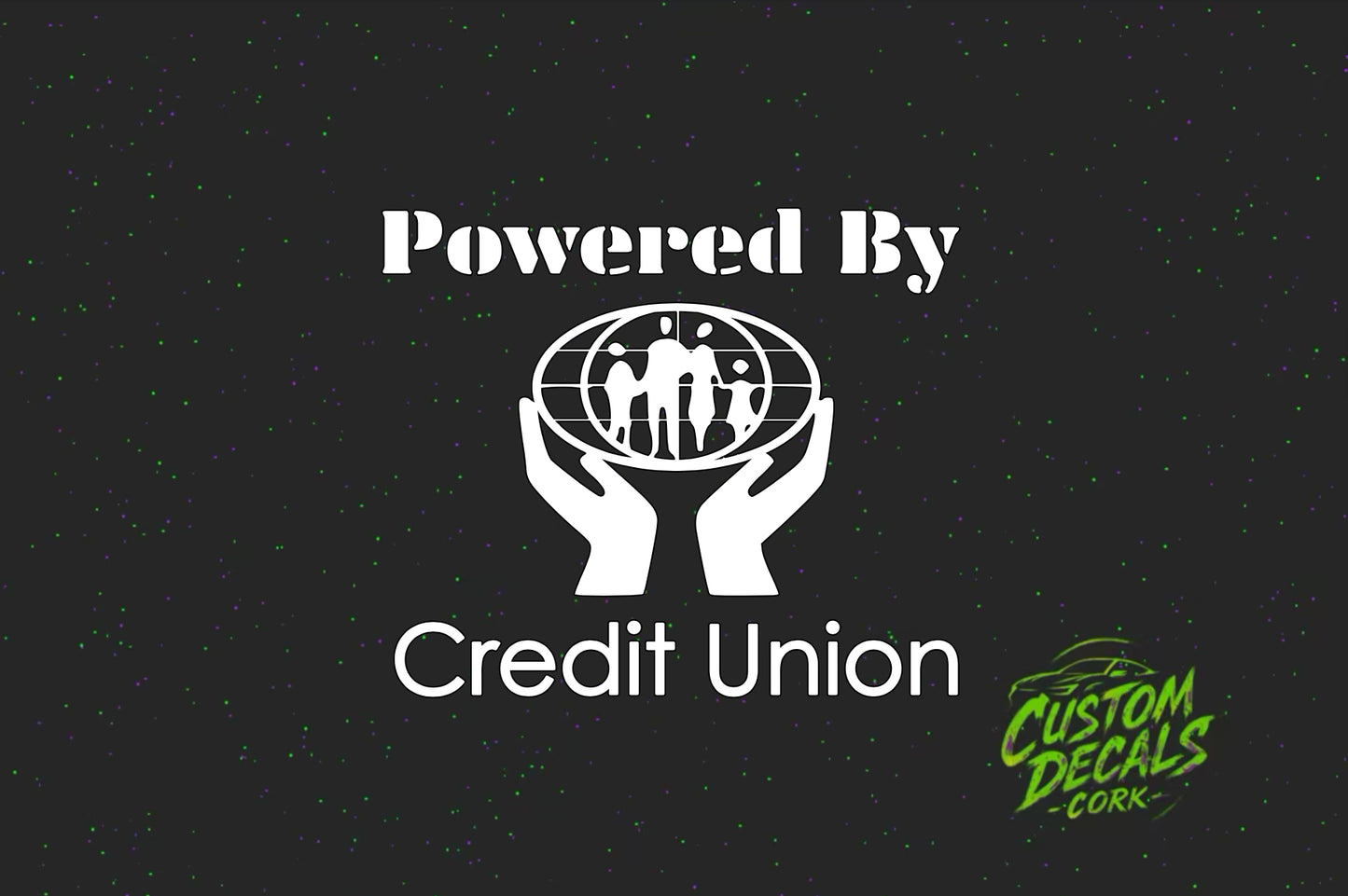 Powered By Credit Union - Vinyl Sticker
