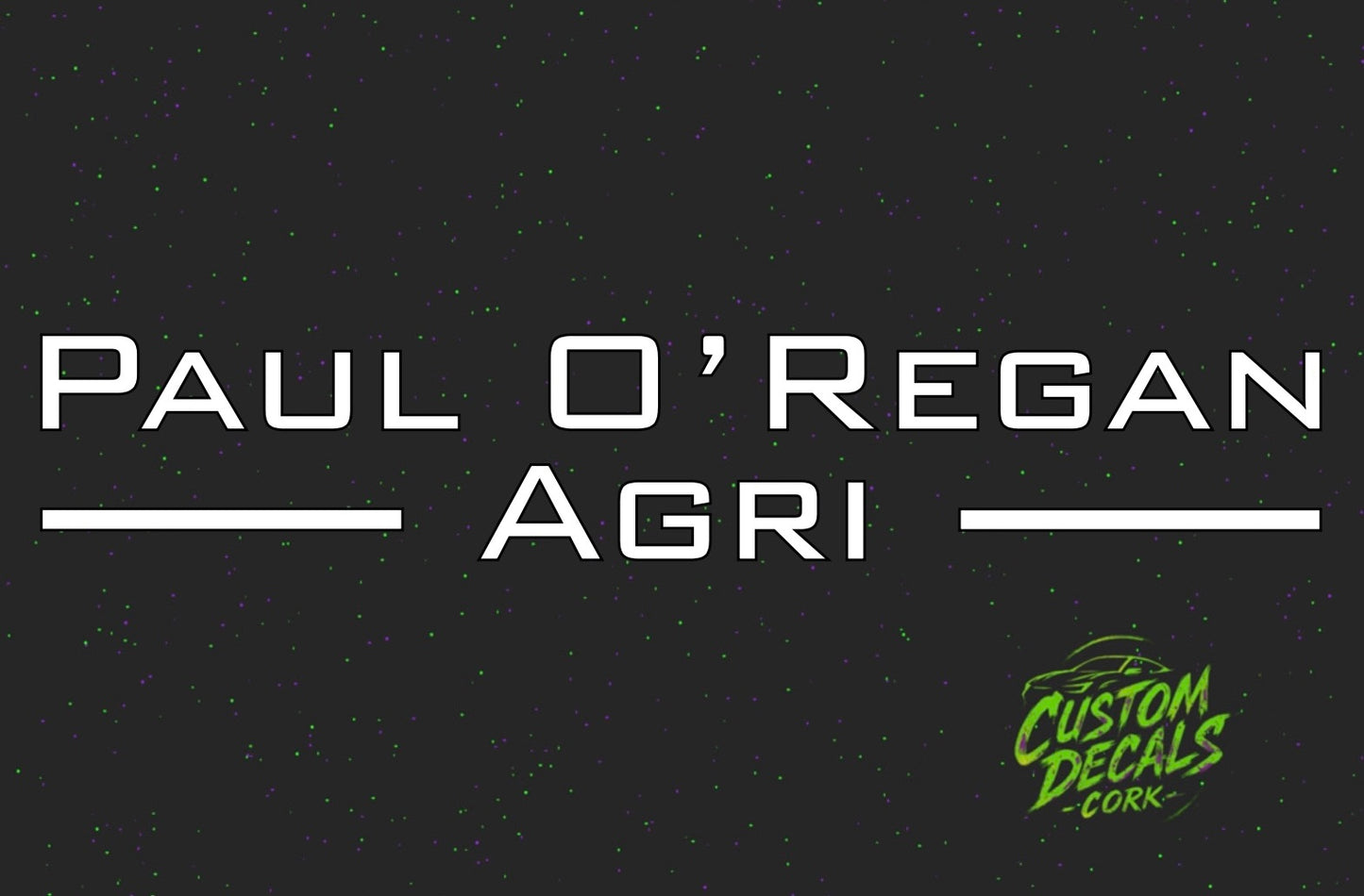 Paul O’Regan Agri | Custom Vinyl Sticker