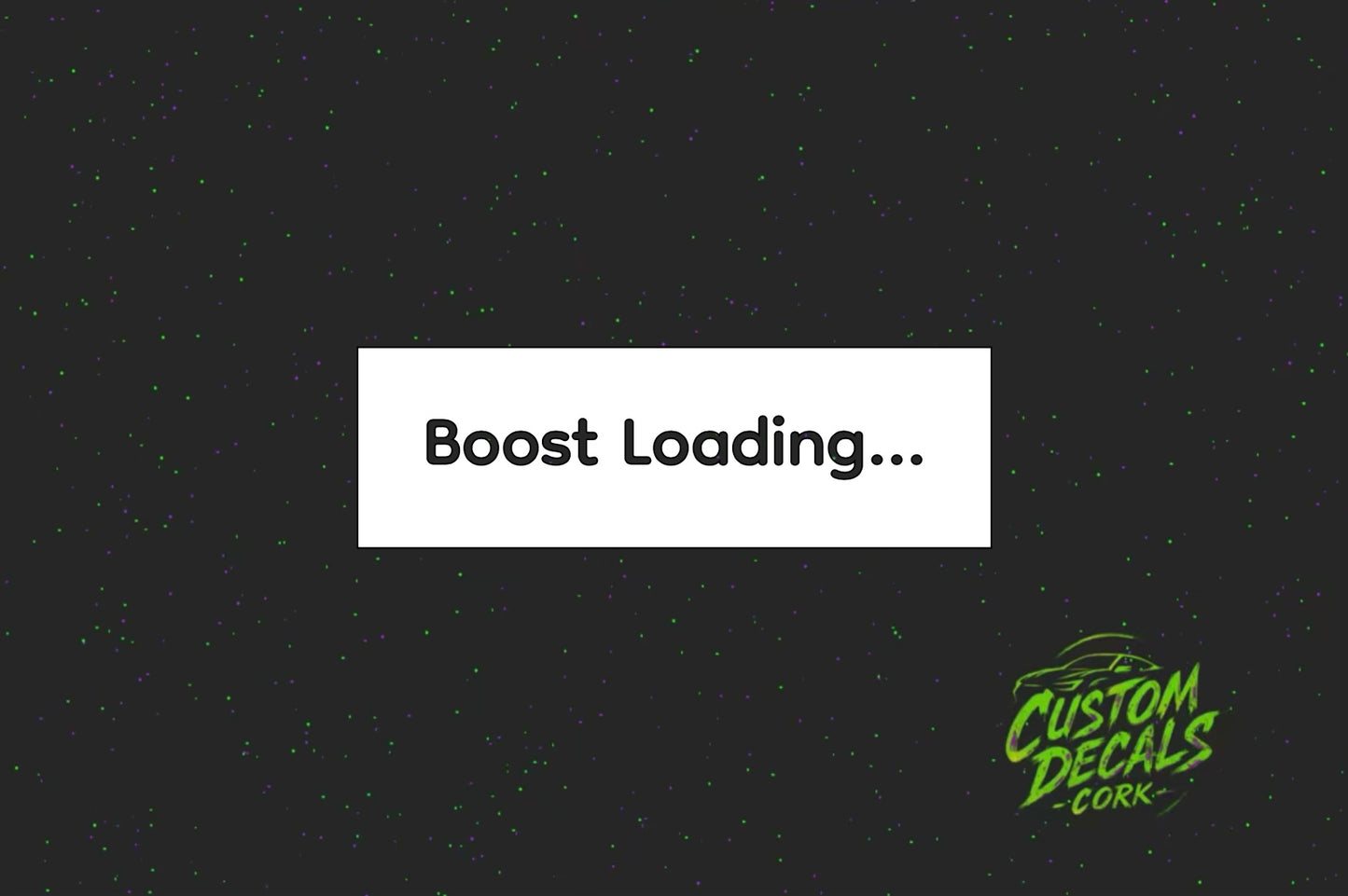 Boost Loading… Vinyl Decal | Funny Car Sticker