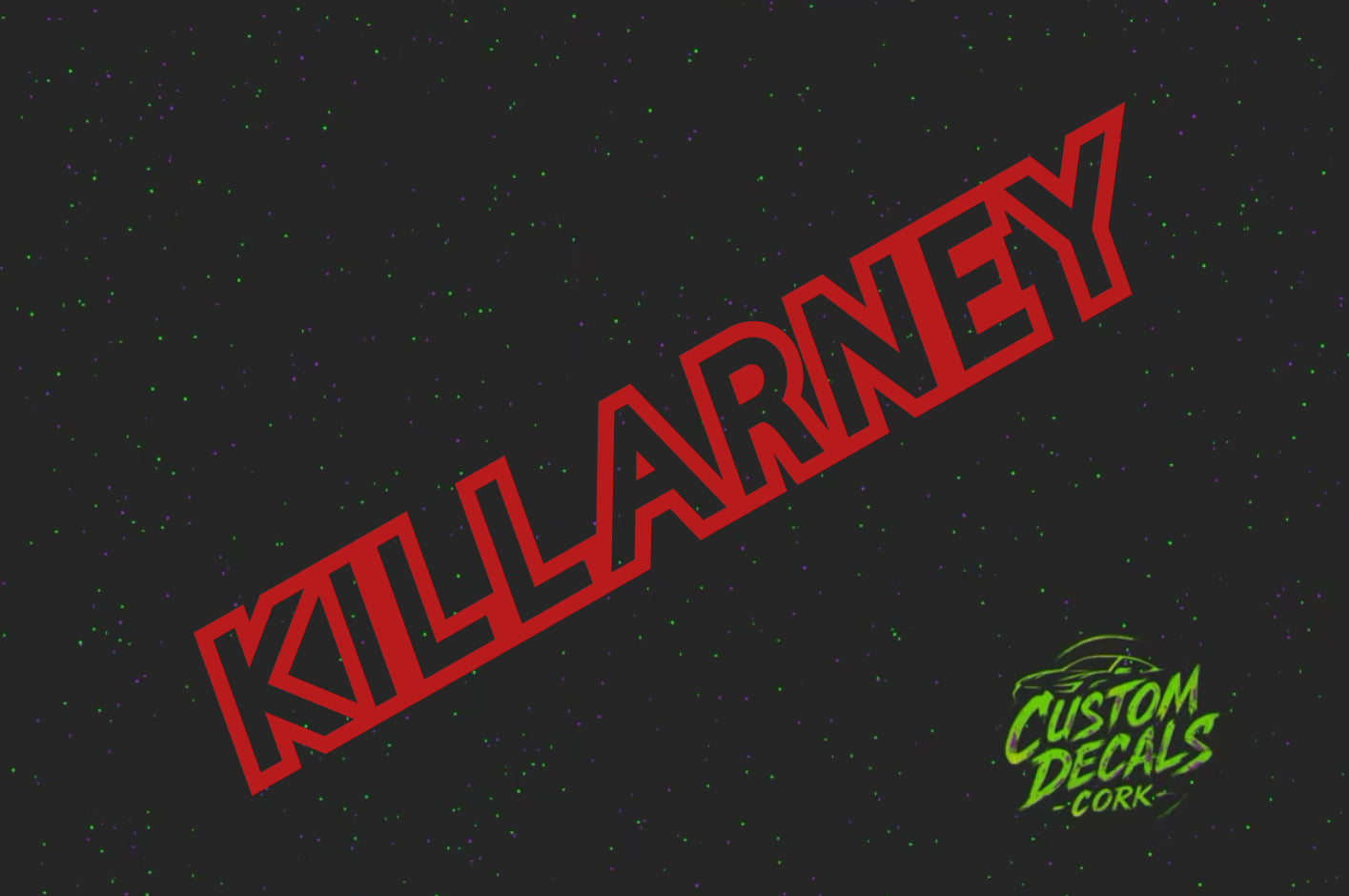 KILLARNEY - Large Window Decal Sticker