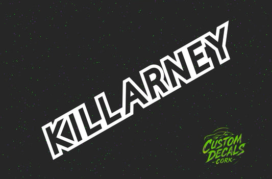 KILLARNEY - Large Window Decal Sticker