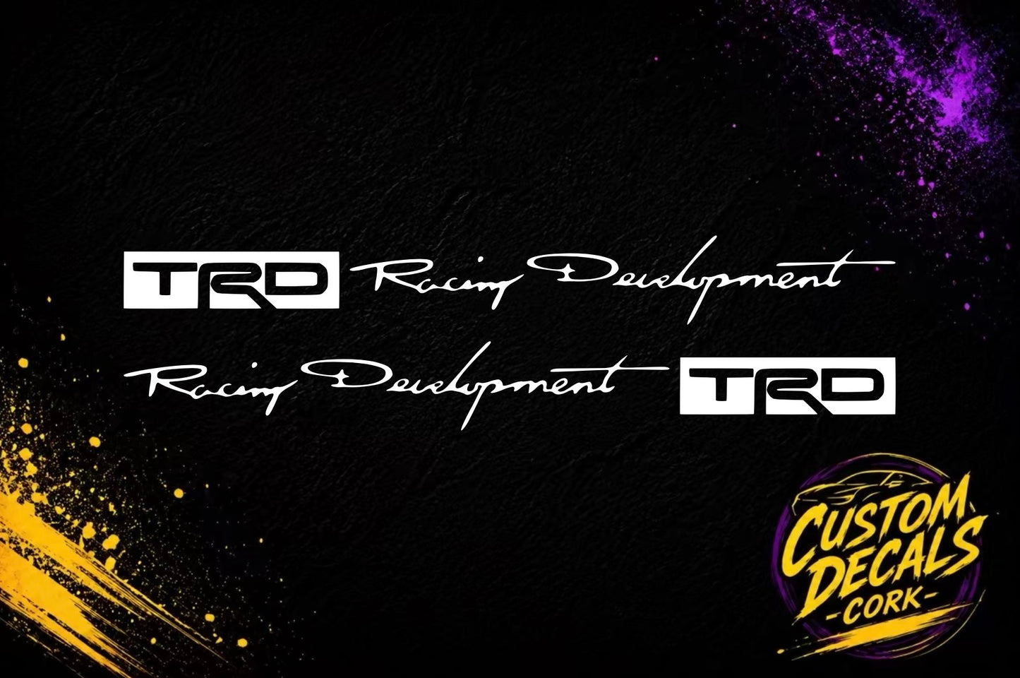 x2 TRD Racing Development | Door style stickers| Vinyl Decal