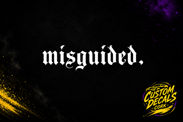 misguided. | Vinyl Decal