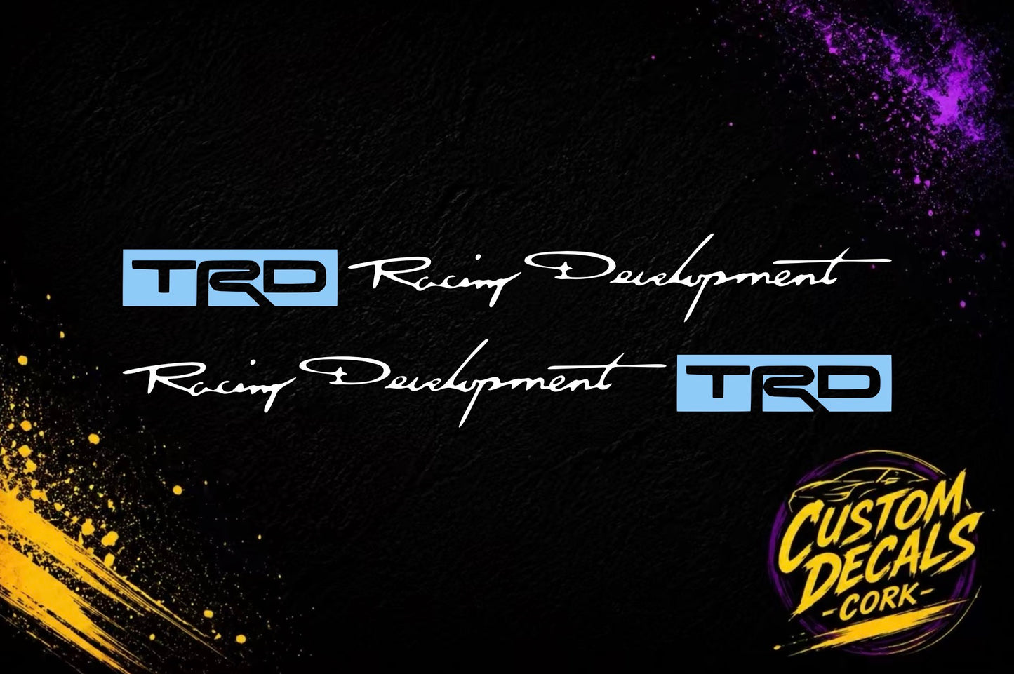x2 TRD Racing Development | Door style stickers| Vinyl Decal