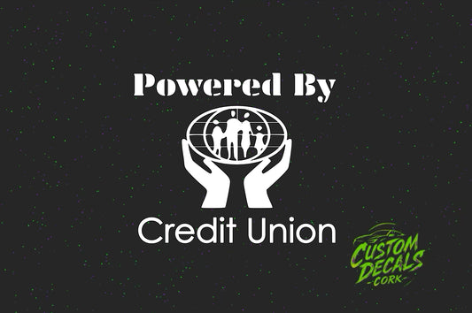 Powered By Credit Union - Vinyl Sticker