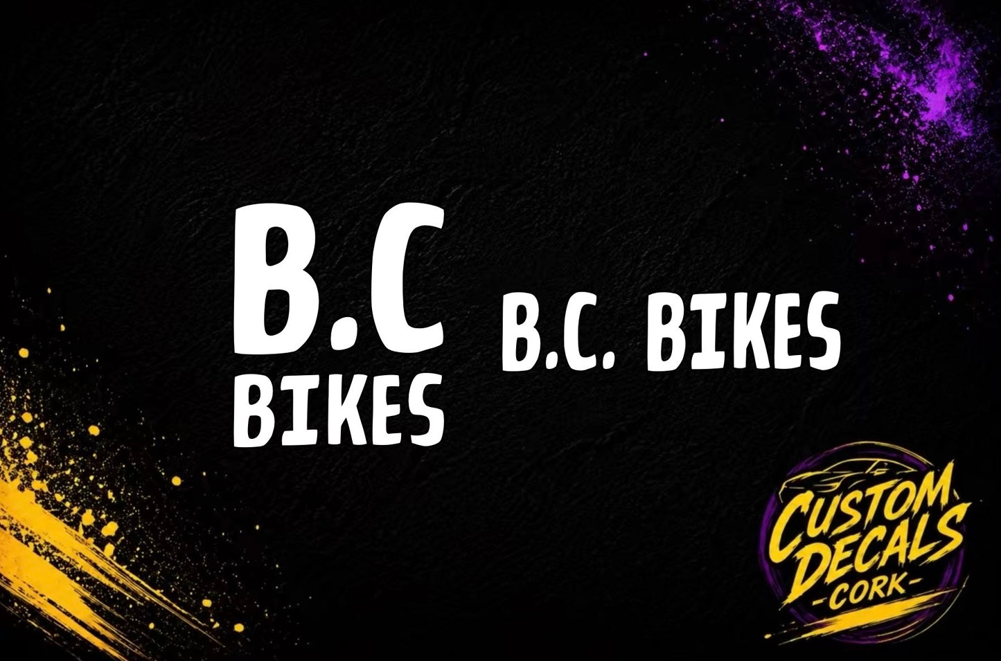 B.C. BIKES | Custom Vinyl
