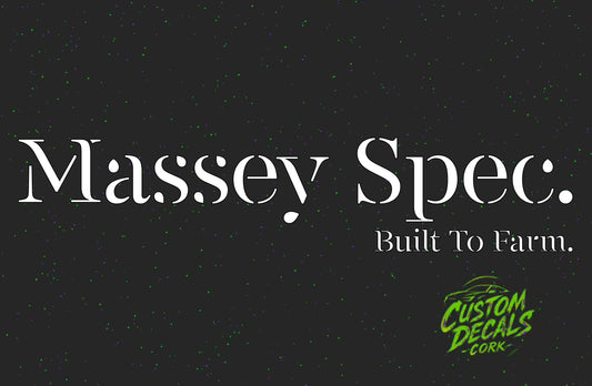 Massey Spec. Built To Farm | Vinyl Decal