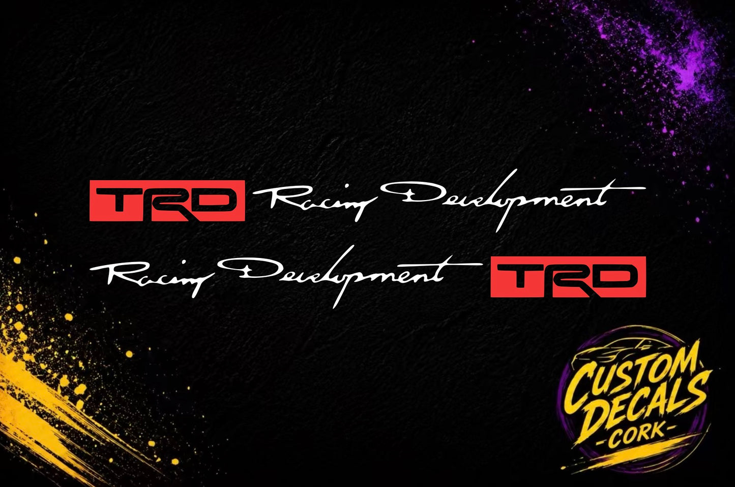 x2 TRD Racing Development | Door style stickers| Vinyl Decal