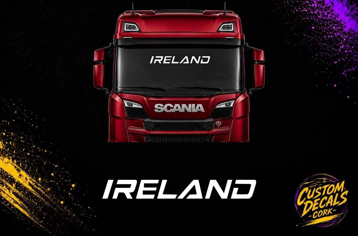 IRELAND large vinyl decal for vehicles by Custom Decals Cork