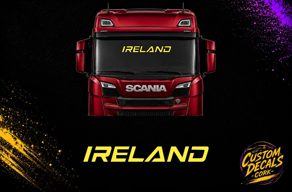 IRELAND large vinyl decal for vehicles by Custom Decals Cork