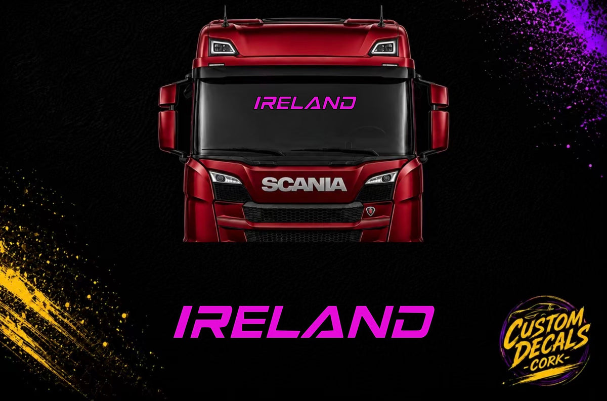 IRELAND large vinyl decal for vehicles by Custom Decals Cork