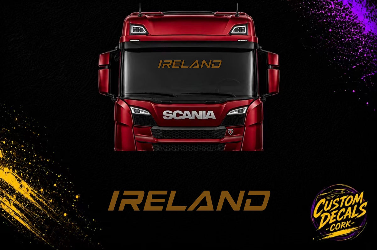 IRELAND large vinyl decal for vehicles by Custom Decals Cork