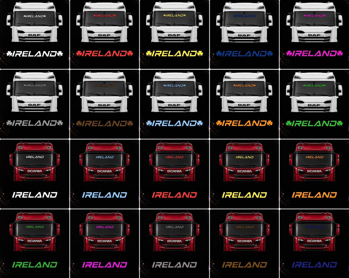 IRELAND vinyl decal application example by Custom Decals Cork